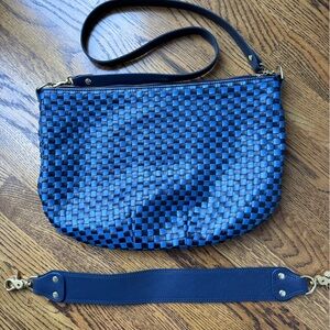 Clare V Moyen Messenger Blue / Navy
